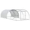 vidaXL Gallinero Plateado 400 x 150 x 100 cm Acero Galvanizado