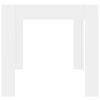 vidaXL Mesa de comedor de madera contrachapada blanco 160x80x76 cm