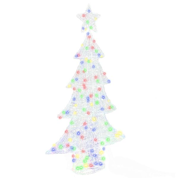 vidaXL &Aacute;rbol de Navidad con 160 LED Multicolor 150 cm Acr&iacute;lico