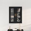 vidaXL Armario de Pared Roble Negro 69,5 x 34 x 90 cm