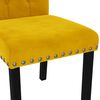vidaXL Sillas de comedor 2 uds terciopelo amarillo