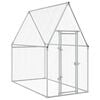 vidaXL Jaula para gallinas acero galvanizado plateado 200x100x190 cm