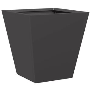 vidaXL Jardinera hexagonal acero negra 30x30x30 cm