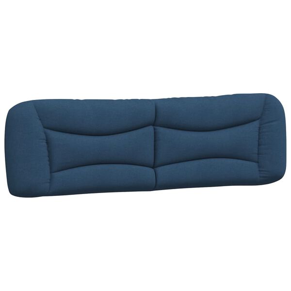 vidaXL Cabecero de cama acolchado Hvar tela azul 180 cm