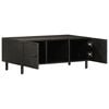vidaXL Mesa de centro madera maciza de mango negra 100x54x40 cm