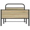 vidaXL Estructura de cama sin colchón 100x190 cm madera roble Sonoma