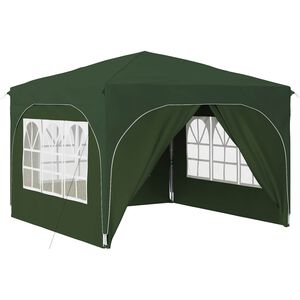 vidaXL Carpa Plegable para Fiestas 290 x 290 x 245 cm Verde
