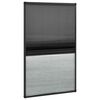 vidaXL Mosquitera plisada para ventanas aluminio con sombra 80x160 cm
