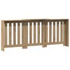 vidaXL Cubierta radiador madera color roble artesano 205x21,5x83,5 cm