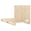 vidaXL Estructura de cama con cabecero madera maciza pino 100x200 cm