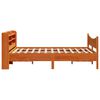 vidaXL Estructura cama con cabecero madera pino marr&oacute;n cera 140x190 cm