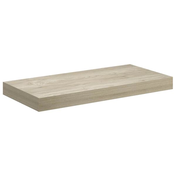 vidaXL Estante flotante de pared MDF color roble 50x23x3,8 cm