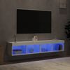 vidaXL Muebles de TV con luces LED 2 uds blanco 80x30x30 cm
