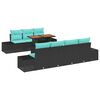 vidaXL Conjunto de Comedor de Jard&iacute;n 8 uds. 7-N&uacute;mero de plazas