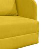 vidaXL Sof&aacute; cama Amarillo 65 x 80 x 83 cm Terciopelo