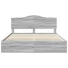 vidaXL Estructura de cama Gris Sonoma 200 x 200 cm Madera Ingenieril