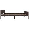 vidaXL Estructura cama 4 cajones madera pino marr&oacute;n oscuro 180x200 cm