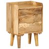 vidaXL Mesita de noche de madera maciza de mango 40x30x59,5 cm