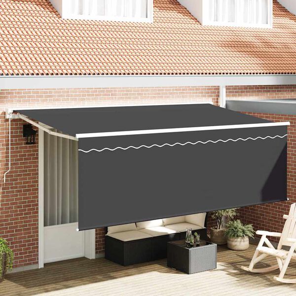 vidaXL Toldo con Persiana Antracita 350 x 200 x 120 cm Tela y Metal