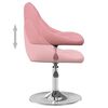 vidaXL Silla de comedor giratoria 6 uds terciopelo rosa