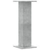 vidaXL Soportes altavoces 2 uds madera gris hormigón 30x30x80 cm