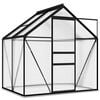 vidaXL Invernadero de aluminio gris antracita 2,47 m&sup2;