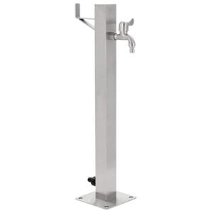 vidaXL Columna de agua de jard&iacute;n acero inoxidable cuadrada 65 cm