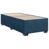 vidaXL Cama box spring con colch&oacute;n terciopelo azul oscuro 80x200 cm