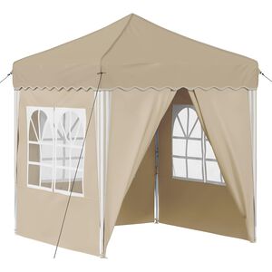 vidaXL Carpa Plegable para Fiestas 195 x 195 x 245 cm Crema