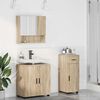 vidaXL Juego de muebles de ba&ntilde;o con caj&oacute;n 3 pcs Roble Sonoma