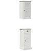 vidaXL Juego de muebles de ba&ntilde;o con caj&oacute;n VIGO 2 pcs Marr&oacute;n y blanco