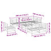 vidaXL Juego de sof&aacute;s de jard&iacute;n 9 pzas madera de pino impregnada