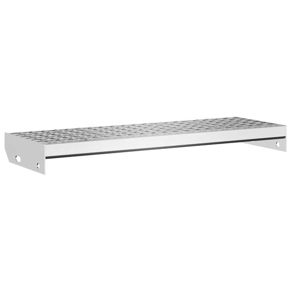 vidaXL Peldaño de rejilla acero galvanizado 70x24x7 cm