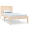 vidaXL Estructura de cama madera maciza 90x190 cm