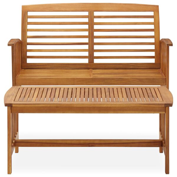 vidaXL Juego de muebles de jardín 2 piezas madera maciza de acacia