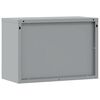 vidaXL Gabinete para Herramientas Rojo y gris 50 x 25 x 35 cm