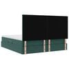 vidaXL Cama con almacenamiento y LED con LED Verde oscuro 180 x 200 cm