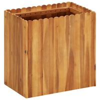 vidaXL Arriate de madera maciza de acacia 50x30x50 cm