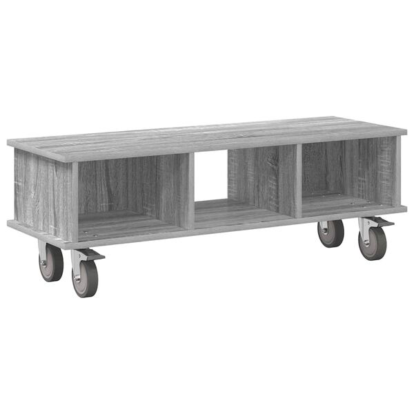 vidaXL Soporte de TV Gris Sonoma 100 x 35 x 35 cm Madera de ingenier&iacute;a