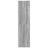 vidaXL Armario de madera de ingenier&iacute;a gris Sonoma 80x50x200 cm