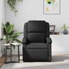 vidaXL Sillón reclinable de cuero auténtico negro
