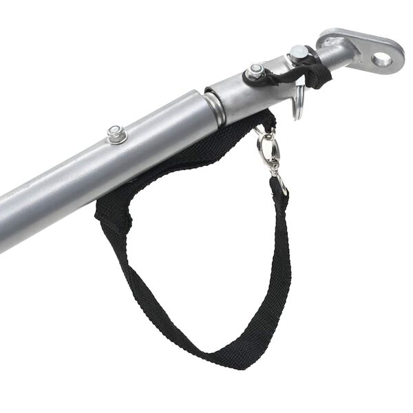 vidaXL Remolque para bicicletas negro y amarillo 65 kg