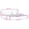 vidaXL Estructura de cama sin colch&oacute;n Hanko terciopelo gris claro 200x200 cm