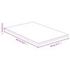 vidaXL Tablero de mesa de bamb&uacute; 40x60x1,5 cm