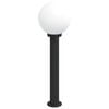 vidaXL Baliza de luz de 80 cm, color negro, IP44