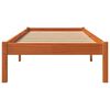 vidaXL Cama sin colch&oacute;n madera maciza de pino marr&oacute;n cera 100x200 cm