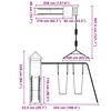 vidaXL Parque infantil de exterior madera maciza Douglas3156935