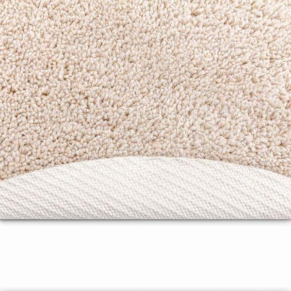 vidaXL Alfombra Shaggy Antideslizante Crema 160 x 160 cm PP