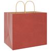 vidaXL Bolsas de papel con asas 50 uds rojo 32x22x28 cm