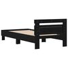 vidaXL Estructura de cama Roble Negro 90 x 190 cm Madera de ingenier&iacute;a